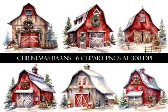 Christmas Barn Clipart Embroidery Review