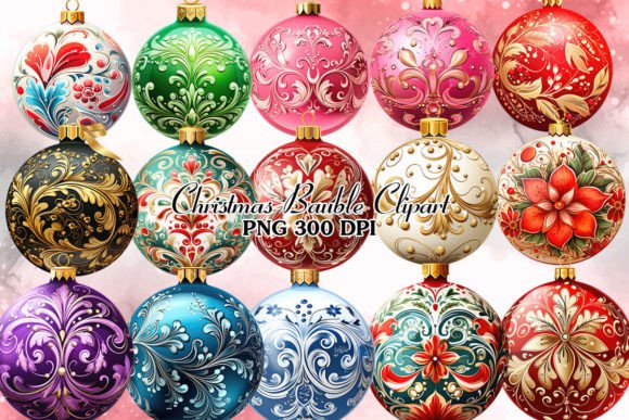 Christmas Bauble Sublimation Clipart Review