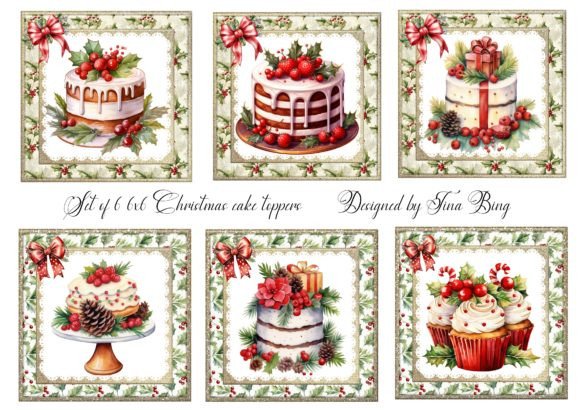 Christmas Cakes: Festive Illustrations for Real Branding