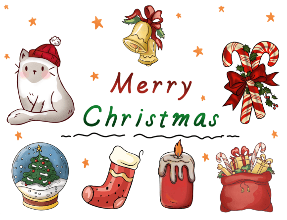 Christmas Graphic Elements: Modern Illustrations for Editorial Design