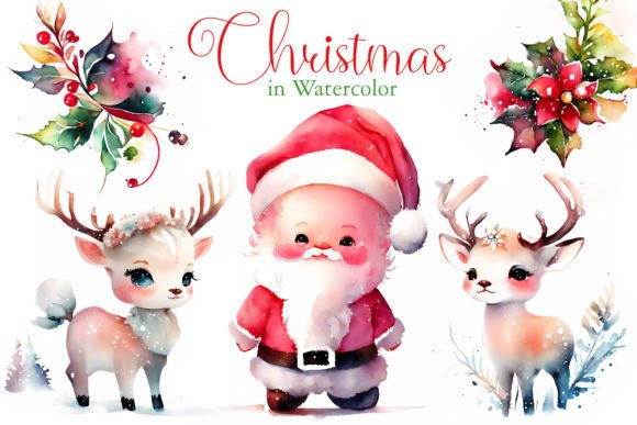 Christmas in Watercolor Sublimation Set: A Review for Illustrations