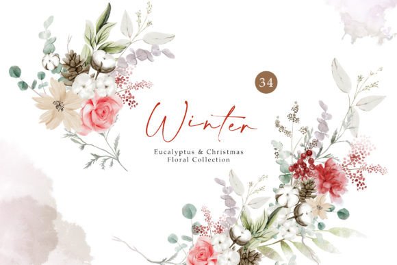 Eucalyptus Christmas Watercolor Clipart Review