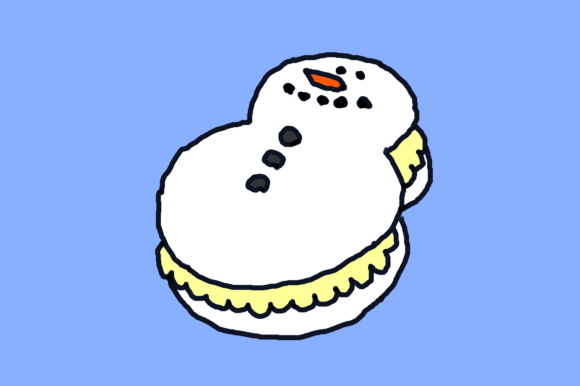Snowman Macaroon Christmas Cookie Review