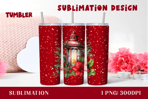Watercolor Christmas Lantern Tumbler Review for Crafters