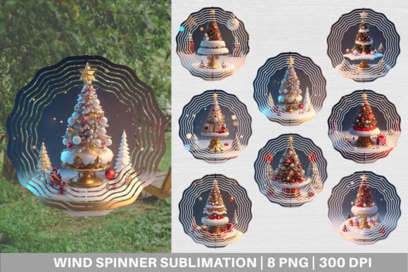 Wind Spinner 3D Christmas Tree Baubles: A Review for Illustrations